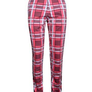 Men's Red Plaid Pants